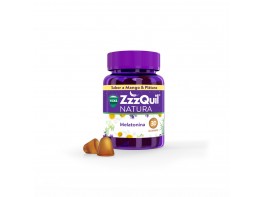Imagen del producto Zzzquil NATURA gummies plátano y mango de melatonina 1mg y valeriana 
30u.