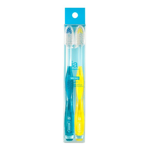 Imagen de Interapothek cepillo dental medio pack 2uds
