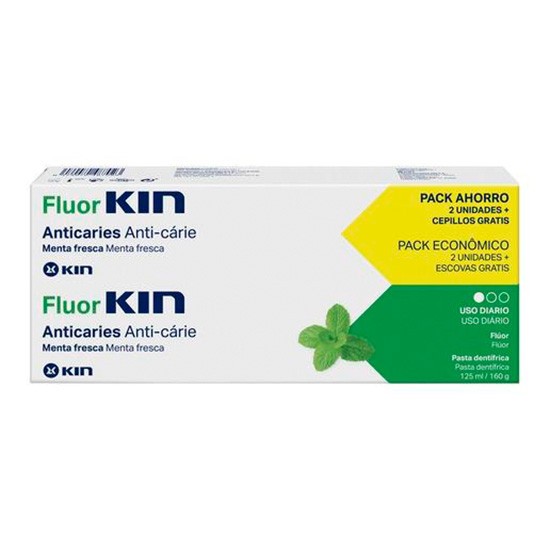 Imagen de Fluorkin Pack Pasta anticar + 125ml cep pack 2x1