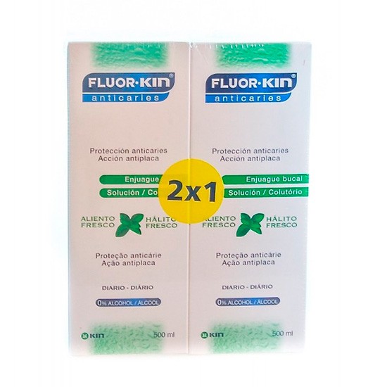 Imagen de Fluorkin enjuague anticar. Pack 2x1 500ml