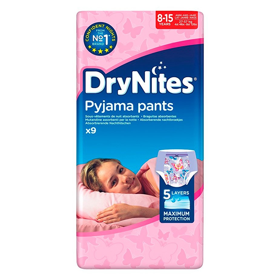 Imagen de Huggies Drynites niña 8-13 años 9u
