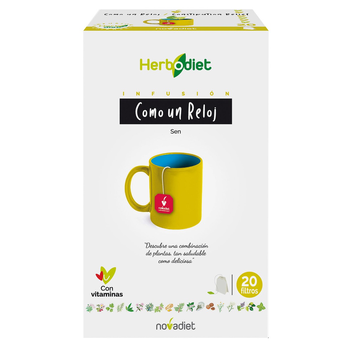 Imagen de Novadiet Herbodiet como un reloj 20 filtros