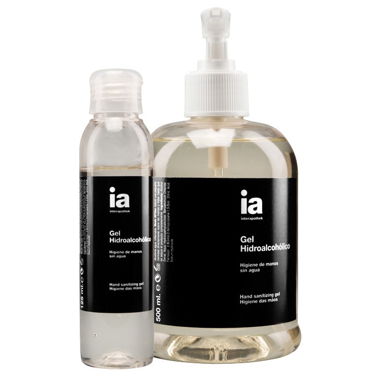 Imagen de Interapothek pack gel hidroalcohólico 500ml + 125ml gratis
