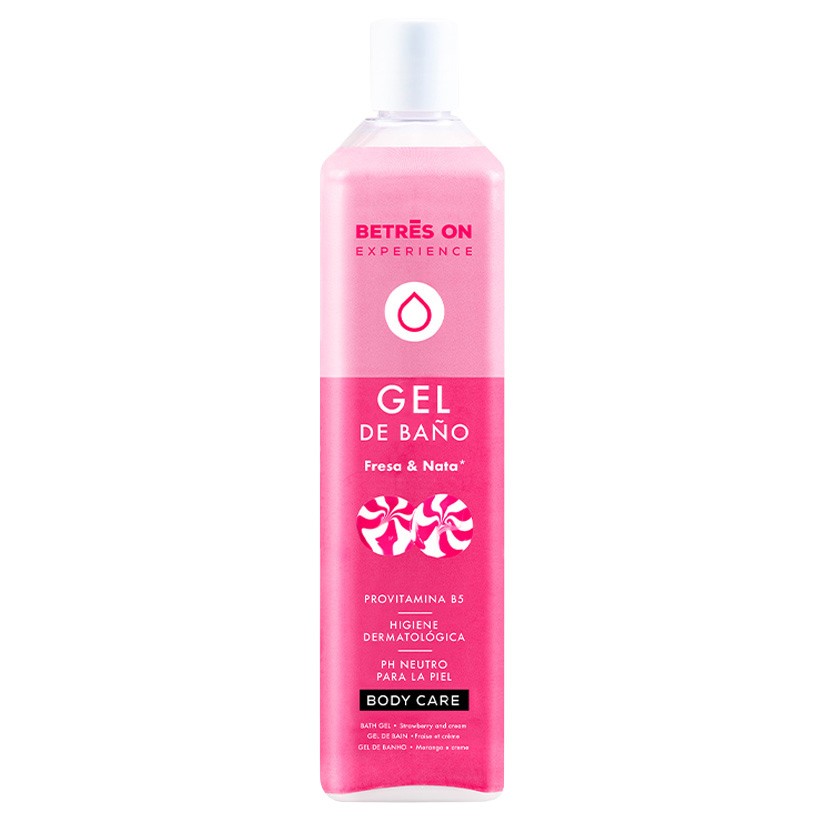 Imagen de Betres On gel de baño fresa y nata 750ml