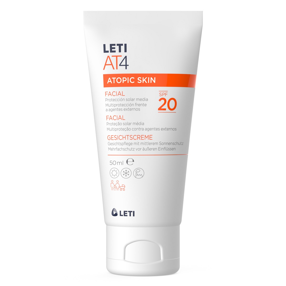 Imagen de Leti AT4 facial spf20 50ml