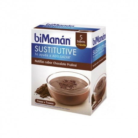 Imagen de BIMANAN NATILLAS CHOCO PRALINE 5 SOBRES