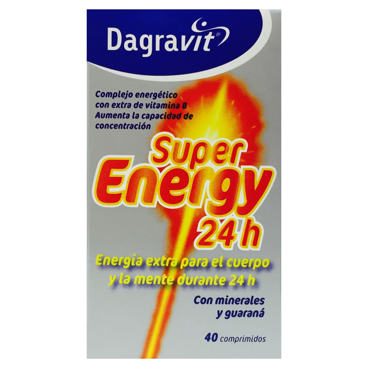 Imagen de Dagravit super energy 24h 40 comprimidos