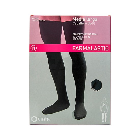 Imagen de Farmalastic Media Larga Caballero Normal talla L negro