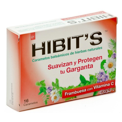 Imagen de Hibit's caramelos frambuesa 16uds