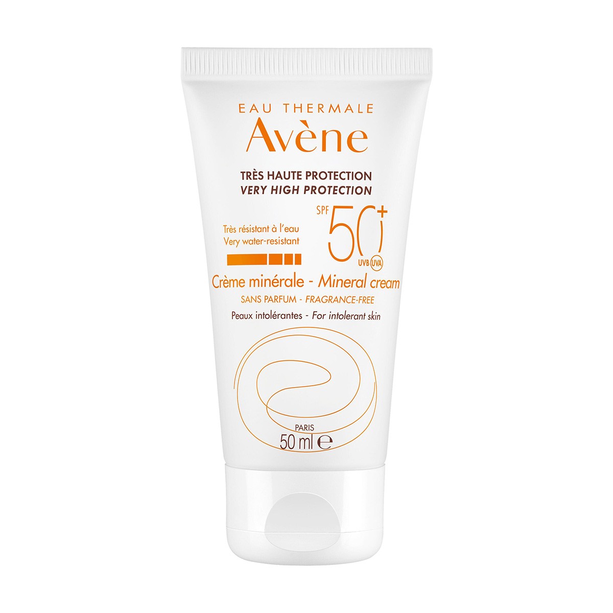 Imagen de Avene Solar crema 100% mineral pieles intolerantes spf50+ 50 ml