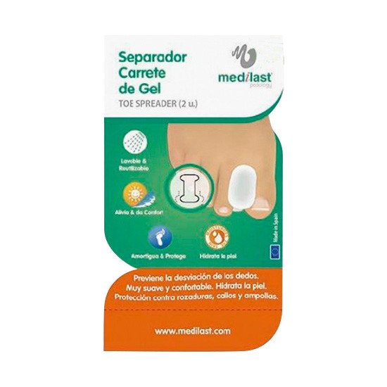 Imagen de Medilast separador dedo gel silicona talla L 2 u