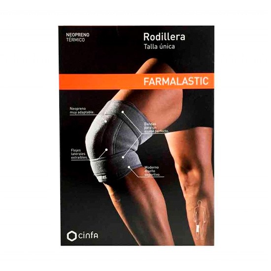 Imagen de Farmalastic rodillera neopreno talla única velcro