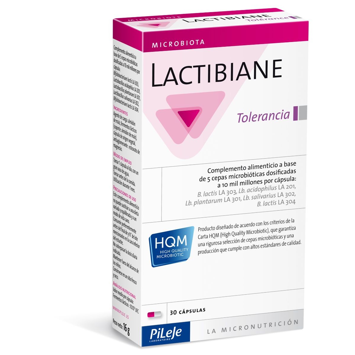 Imagen de Pileje lactibiane tolerance 30 cápsulas