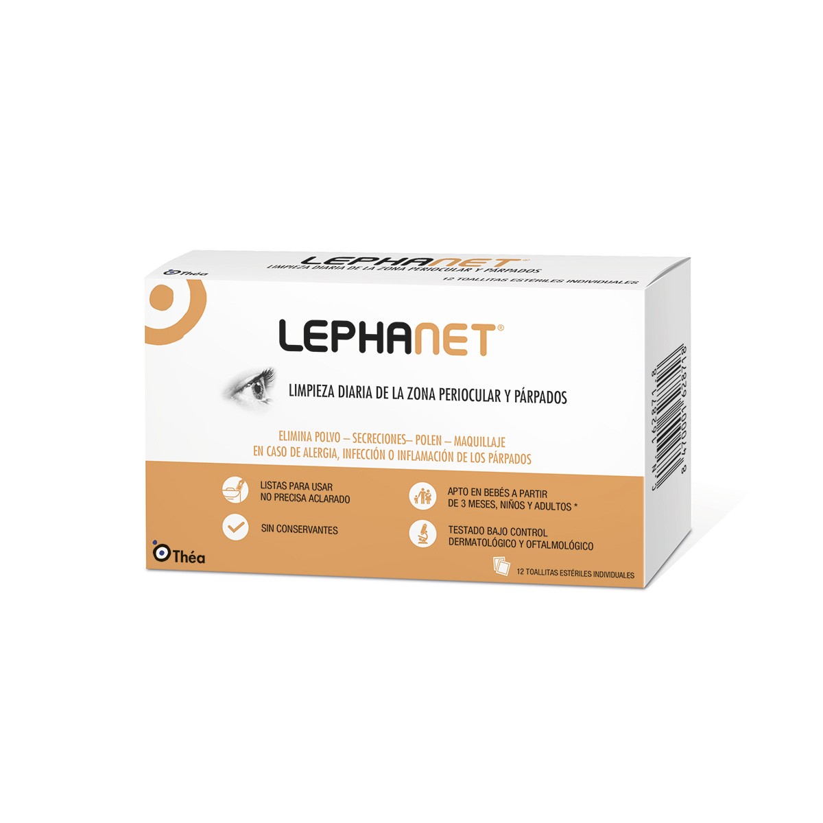 Imagen de LEPHANET 12 TOALLITAS LIMPIADORAS OJOS