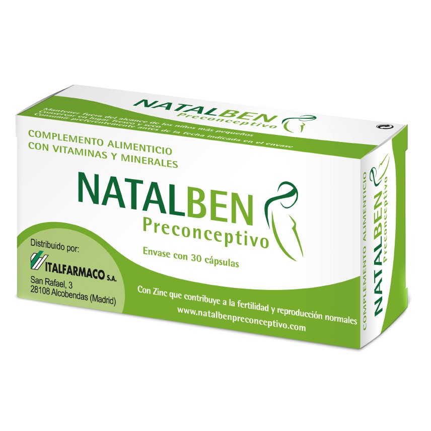 Imagen de Natalben preconceptivo 30 cápsulas