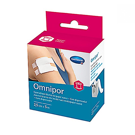 Imagen de Omnipor esparadrapo papel 5x2,5 con dispensador