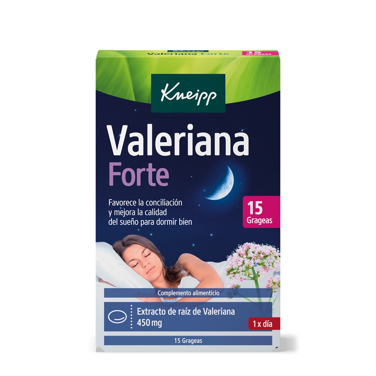 Imagen de Kneipp Valeriana Forte 450mg 15 grageas