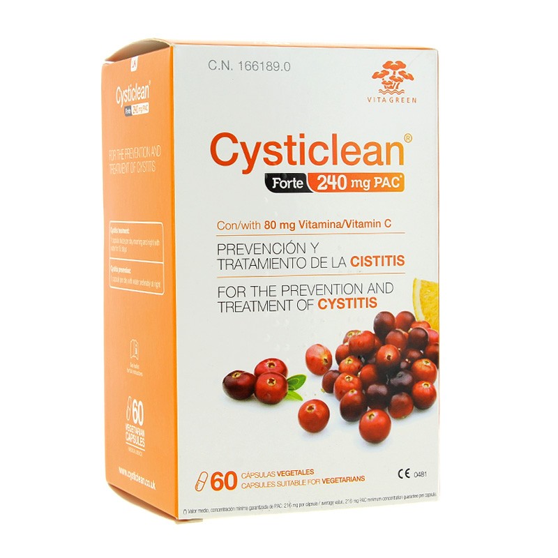 Imagen de Cysticlean Forte 240 mg 60 cápsulas