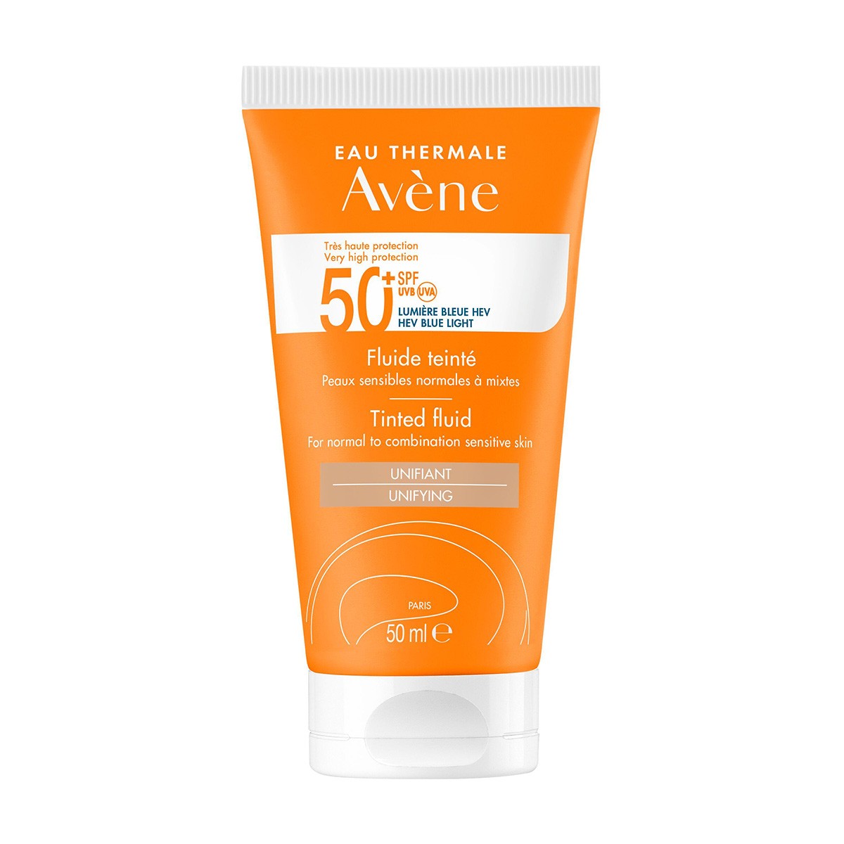 Imagen de Avene Solar fluido pieles sensibles con color SPF50+ 50 ml