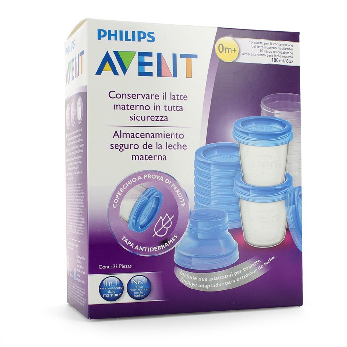 Imagen de Avent Recipientes leche materna 10uds