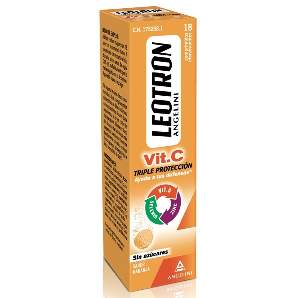 Imagen de Leotron vit. c 18 comprimidos efervescen