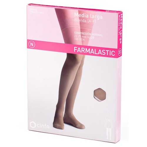 Imagen de Farmalastic Media Larga con Blonda Normal talla M camel