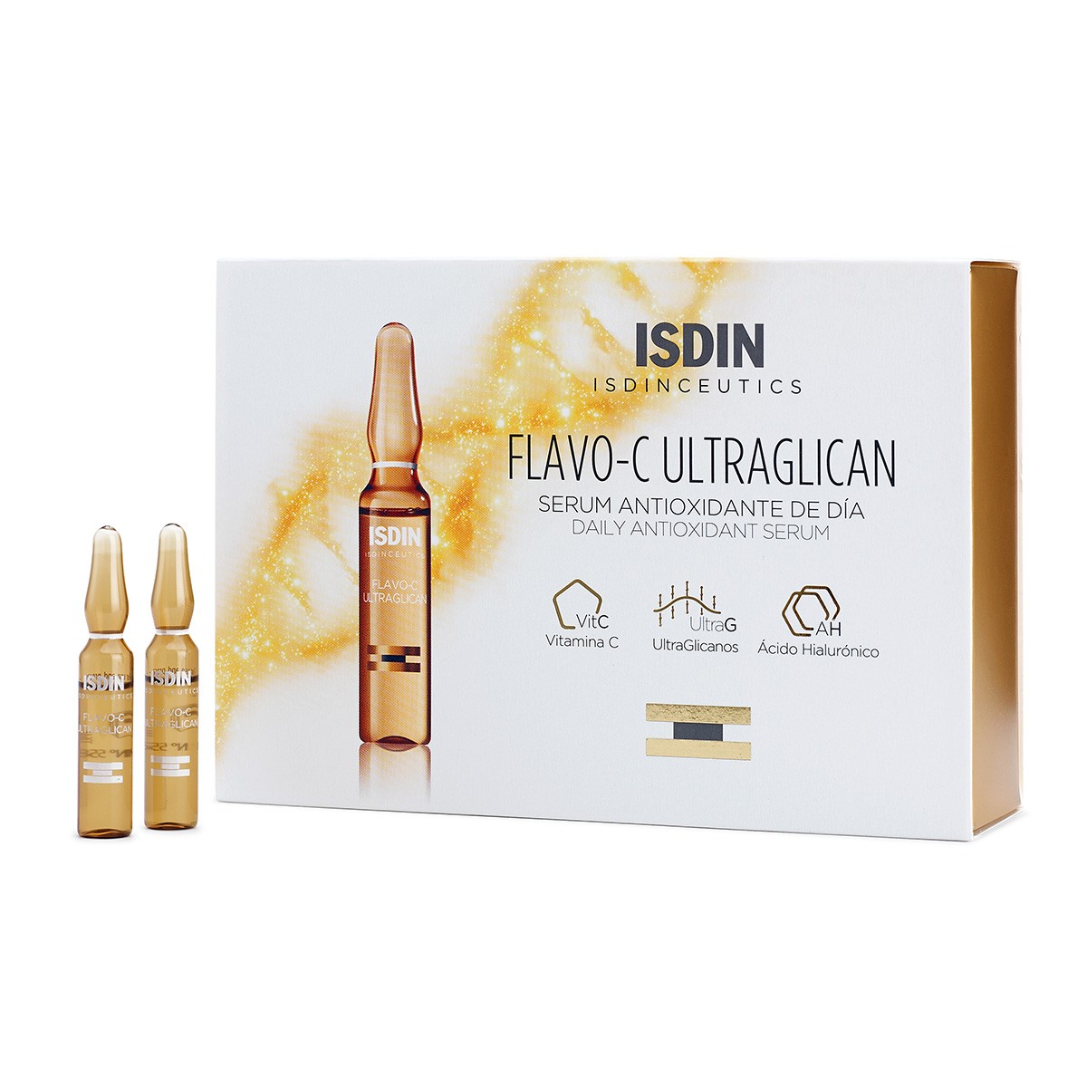 Imagen de Isdinceutics flavo,c ultraglican 30 ampollas