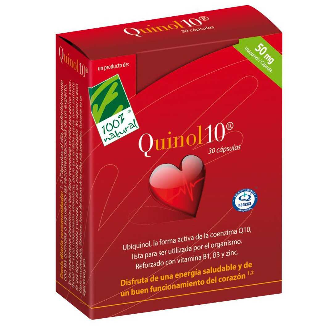 Imagen de Cien por Cien Quinol-10 30 cápsulas 50mg