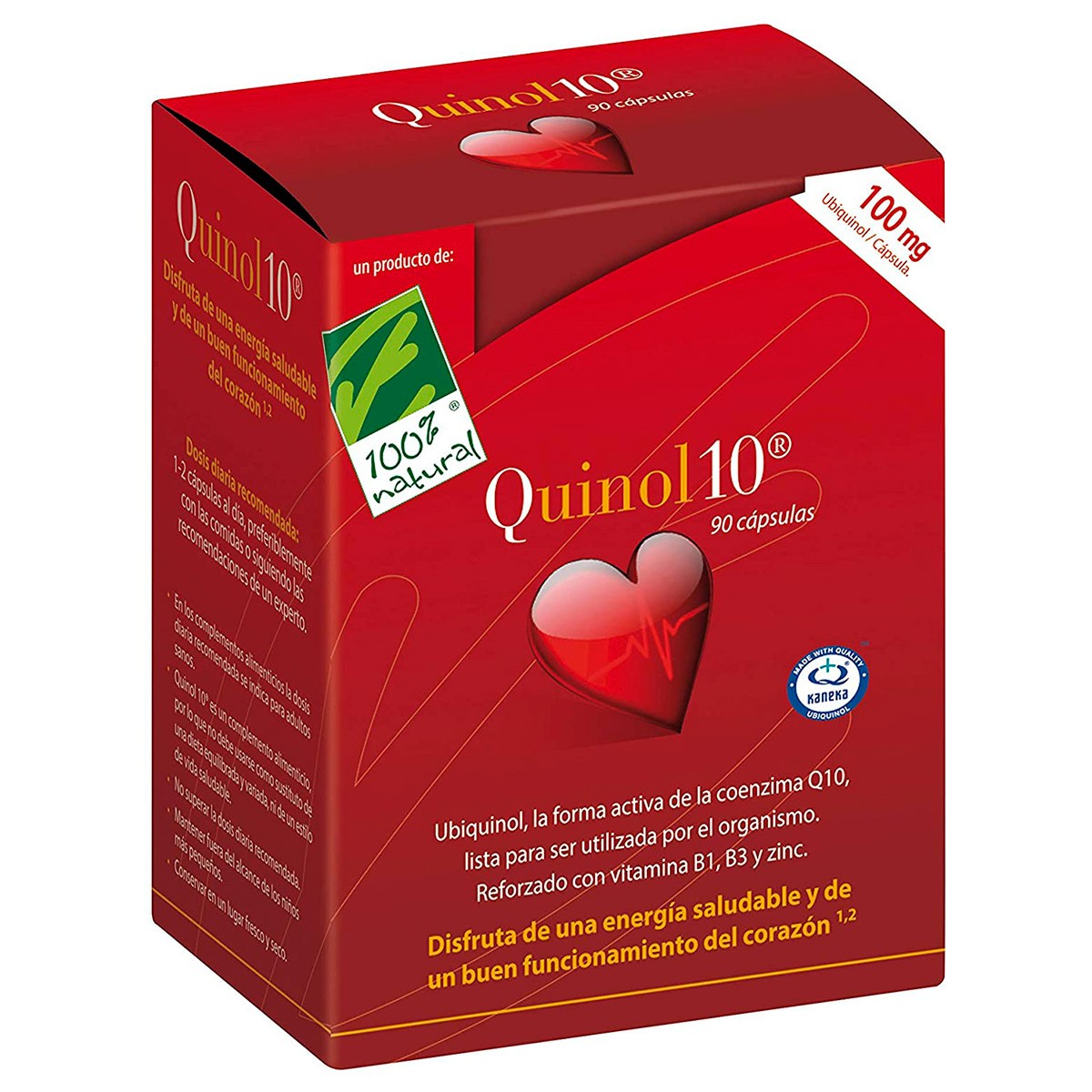 Imagen de Cien por Cien Quinol-10 90 cápsulas 50mg