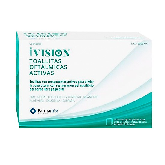 Imagen de Ivision toallitas activas 20uds