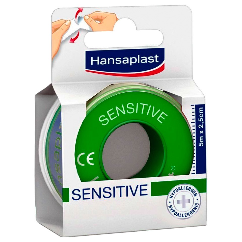 Imagen de Hansaplast esparadrapo sensitive 5m x 2,5cm
