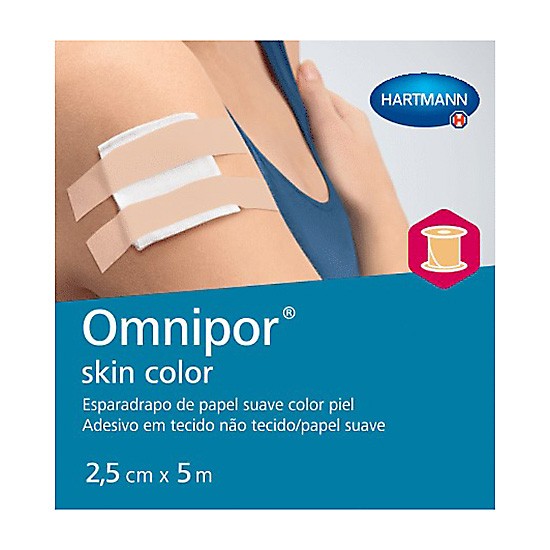 Imagen de Omnipor esparadrapo skin color 5mx2,5cm