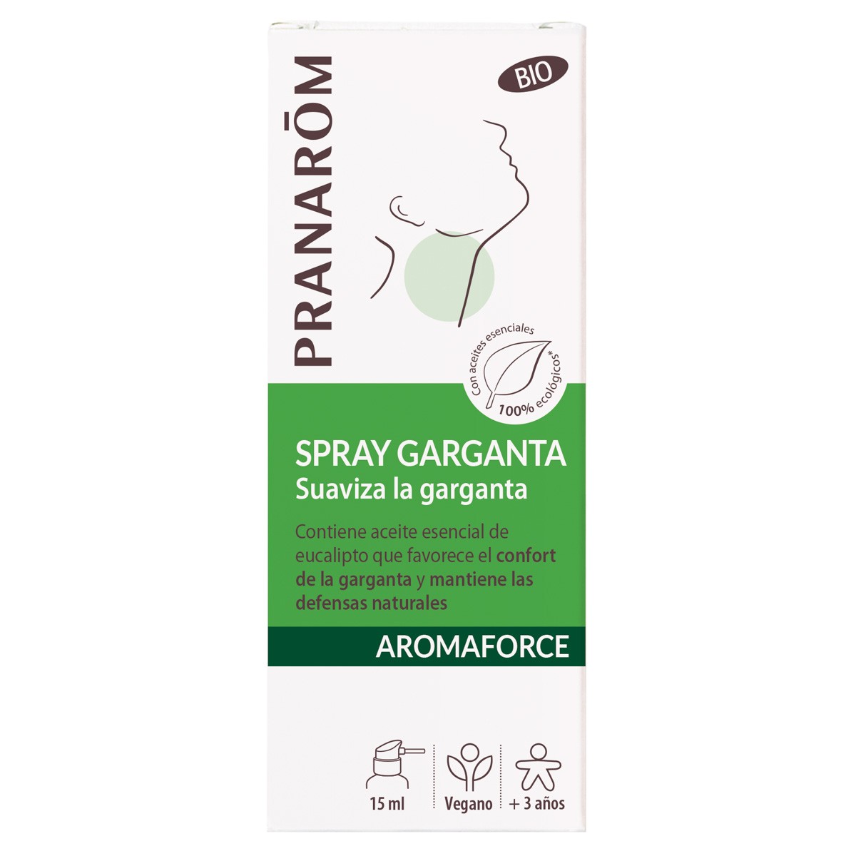 Imagen de  Pranarom Aromaforce garganta spray bio 15ml
