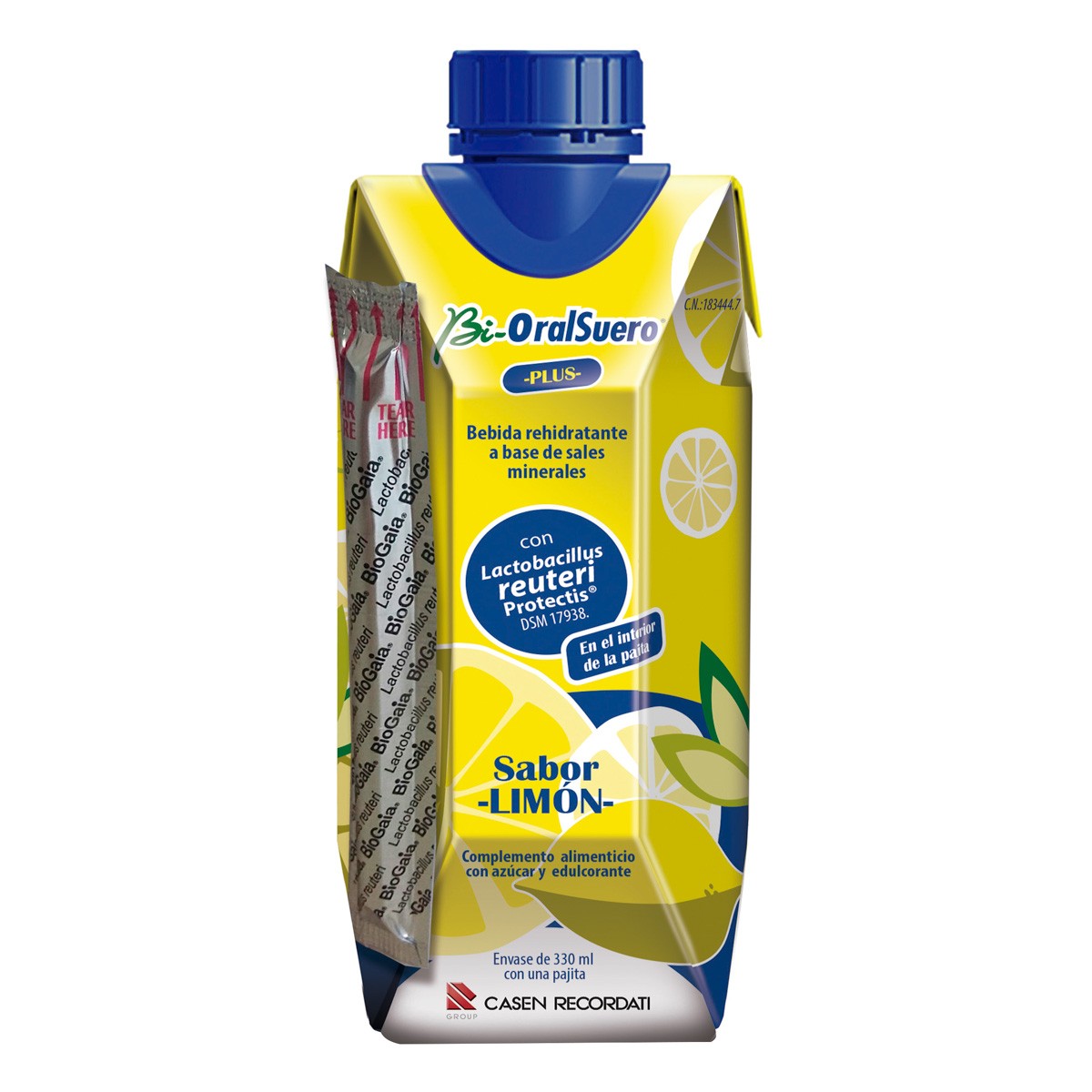 Imagen de Bioralsuero limon pack 2 brick x 330ml