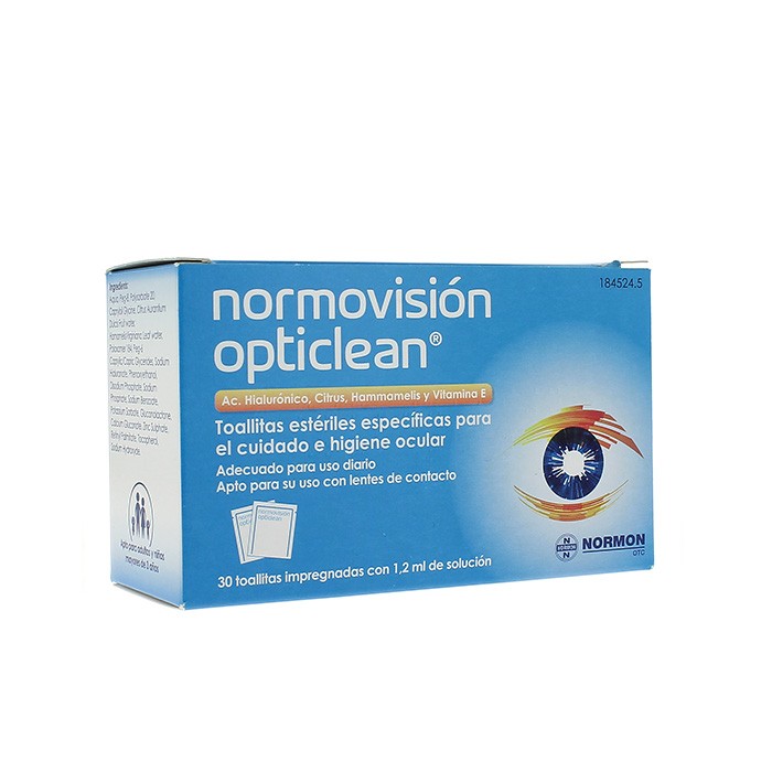 Imagen de NORMOVISION OPTICLEAN 30 TOALLITAS