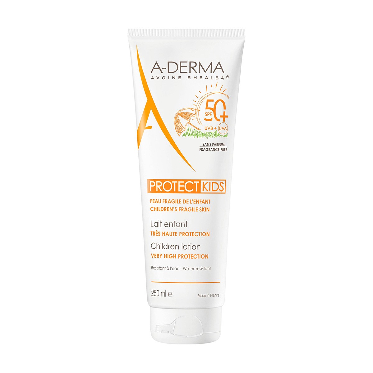 Imagen de A-Derma loción solar infantil spf50+ 250 ml