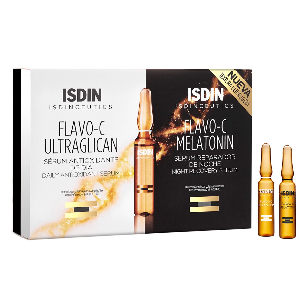Imagen de Isdinceutics Flavo-C Ultraglican + Flavo-C melatonin 20amp
