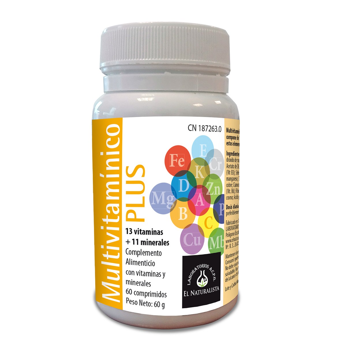 Imagen de El Naturalista multivitamínico plus 60 cápsulas