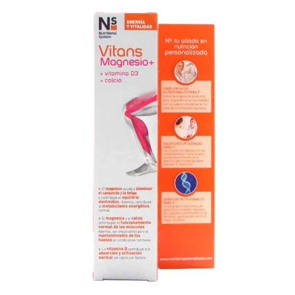 Imagen de N+s vitans magnesio +400 10 comprimidos