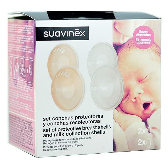 Imagen de Suavinex Set conchas protectoras + Recolectoras