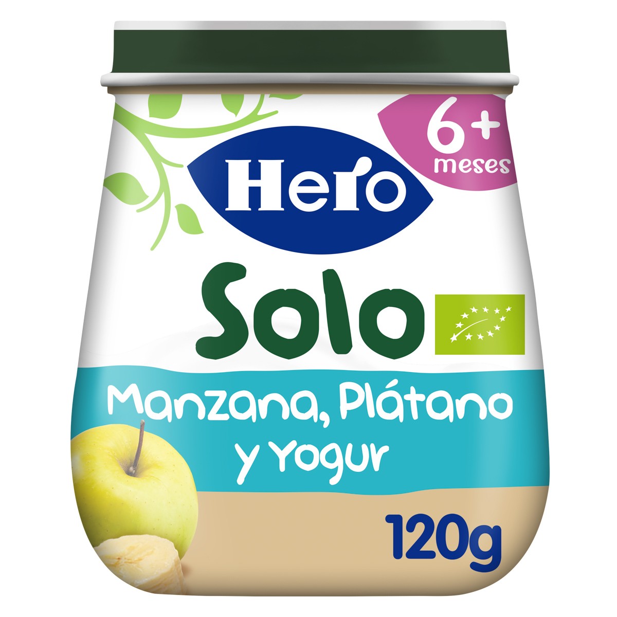 Imagen de Hero baby solo eco manzana platano y yogur 120g