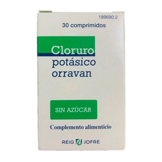 Imagen de Cloruro potasico sin azucar 30 comprimidos