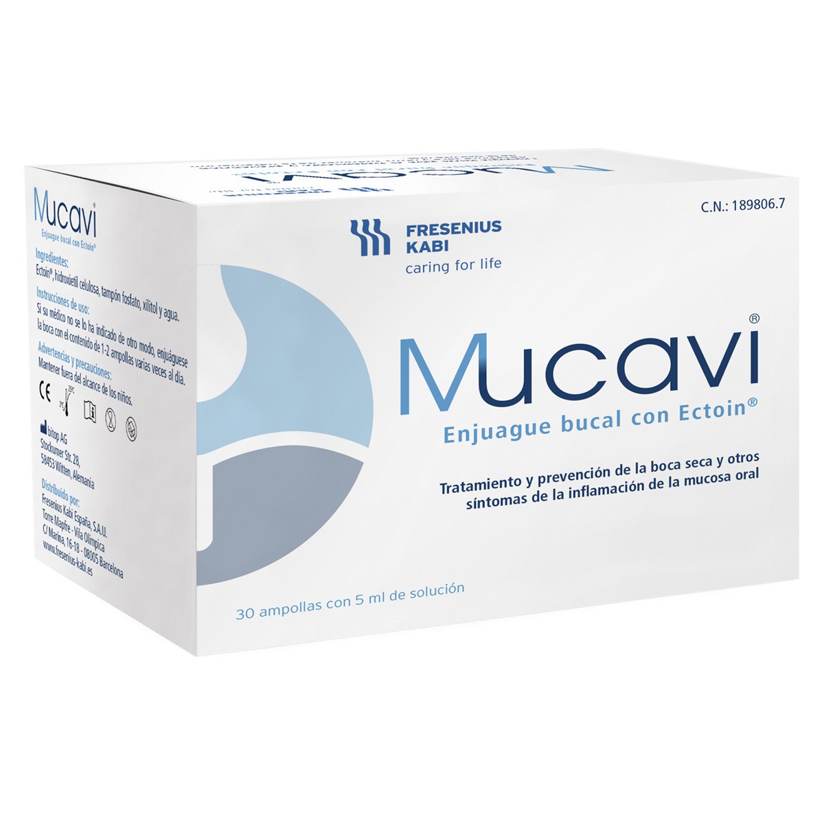Imagen de Mucavi enjuague bucal 30 ampollas