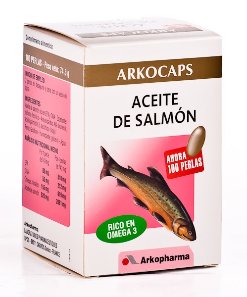 Imagen de Arkopharma Arkocaps omega-3 aceite de pescado 100 cápsulas