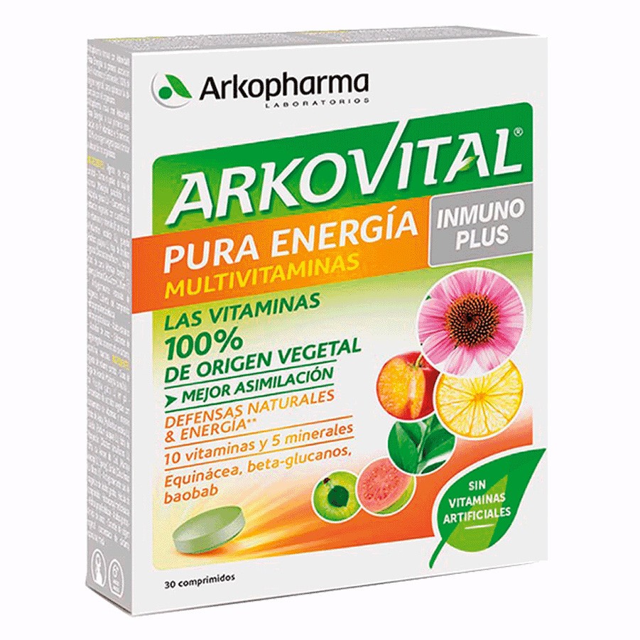 Imagen de Akkopharma Pura Energía Inmunidad complemento 30 comprimidos