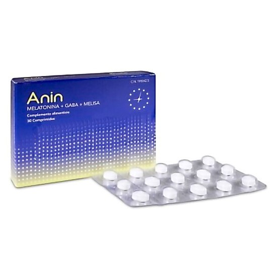 Imagen de Anin melatonina + gaba + melisa 30 comprimidos