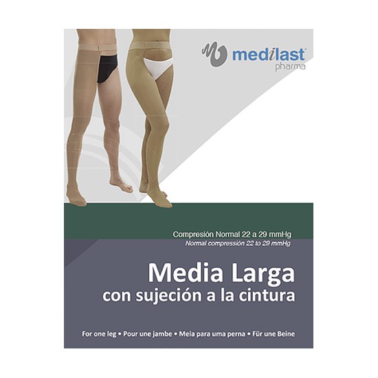 Imagen de Medilast Media Larga (1 Pierna Derecha) Unisex Normal R/701D-I talla S beige