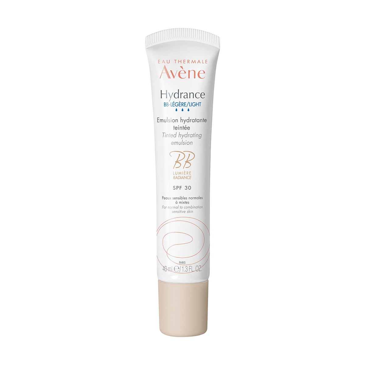 Imagen de Avène Hydrance BB-ligera emulsión hidratante con color 40 ml