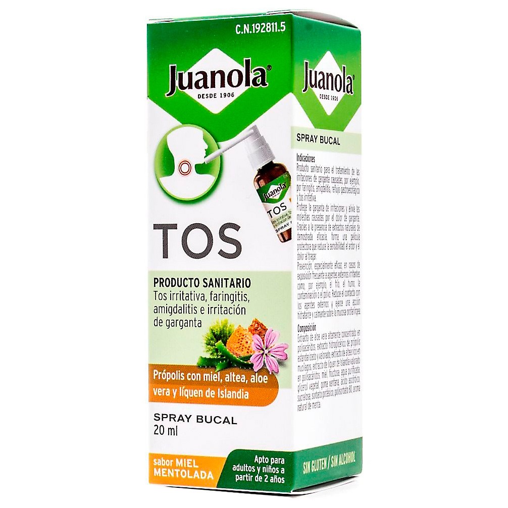 Imagen de Juanola tos spray bucal miel 20ml