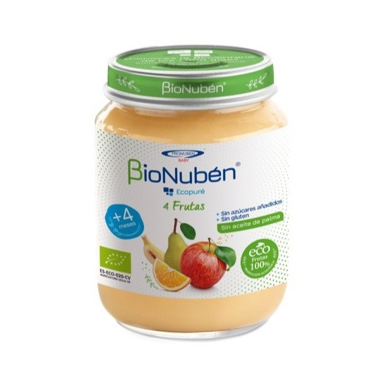 Imagen de Bionuben ecopuré 4 frutas 200g